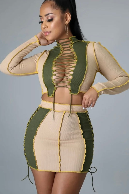 Not fair skirt set