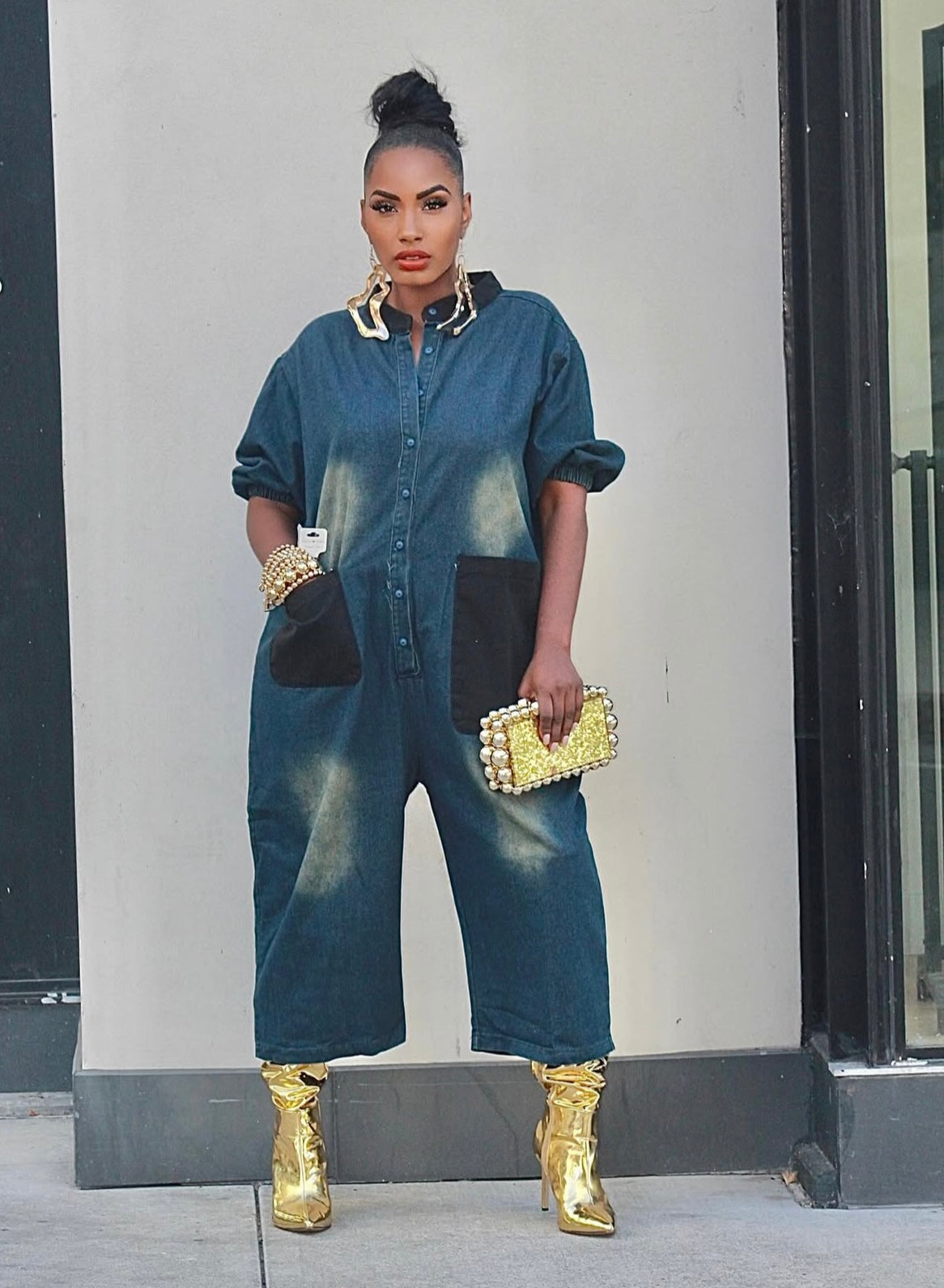 Monica Denim Jumpsuit
