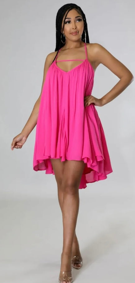 Amelia Love Tunic Dress- Fuchsia