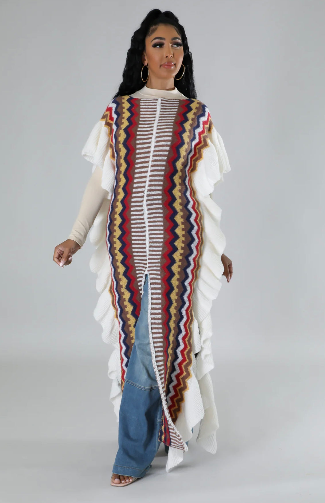 Piñata Poncho Dress
