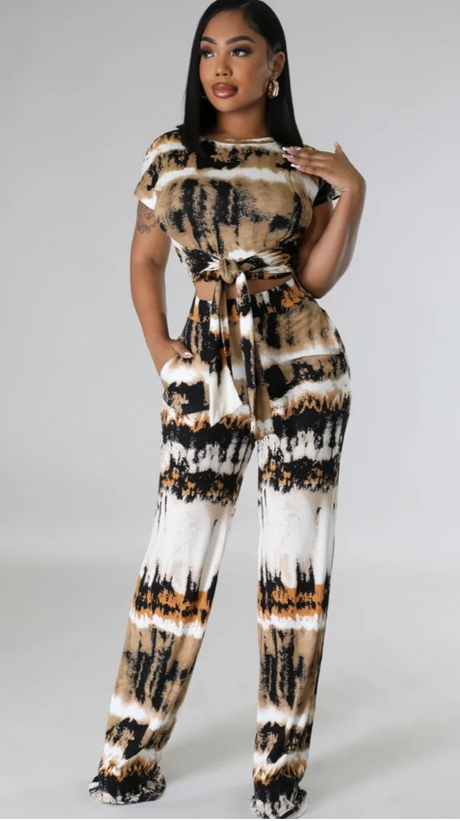 Sunsets Views Pant Set
