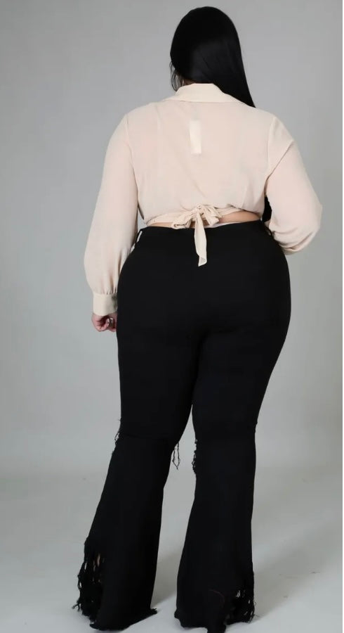 Marble Kimino Top ( Kaki )