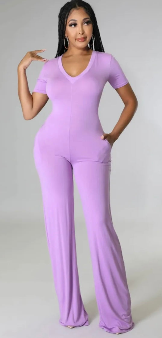 Kozie Days Jumpsuit-Lavender