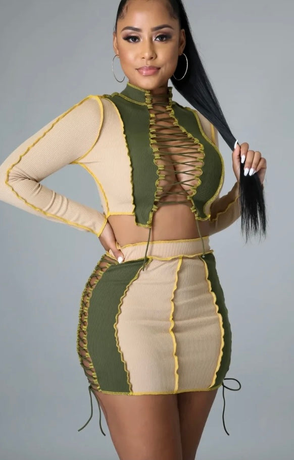 Not fair skirt set