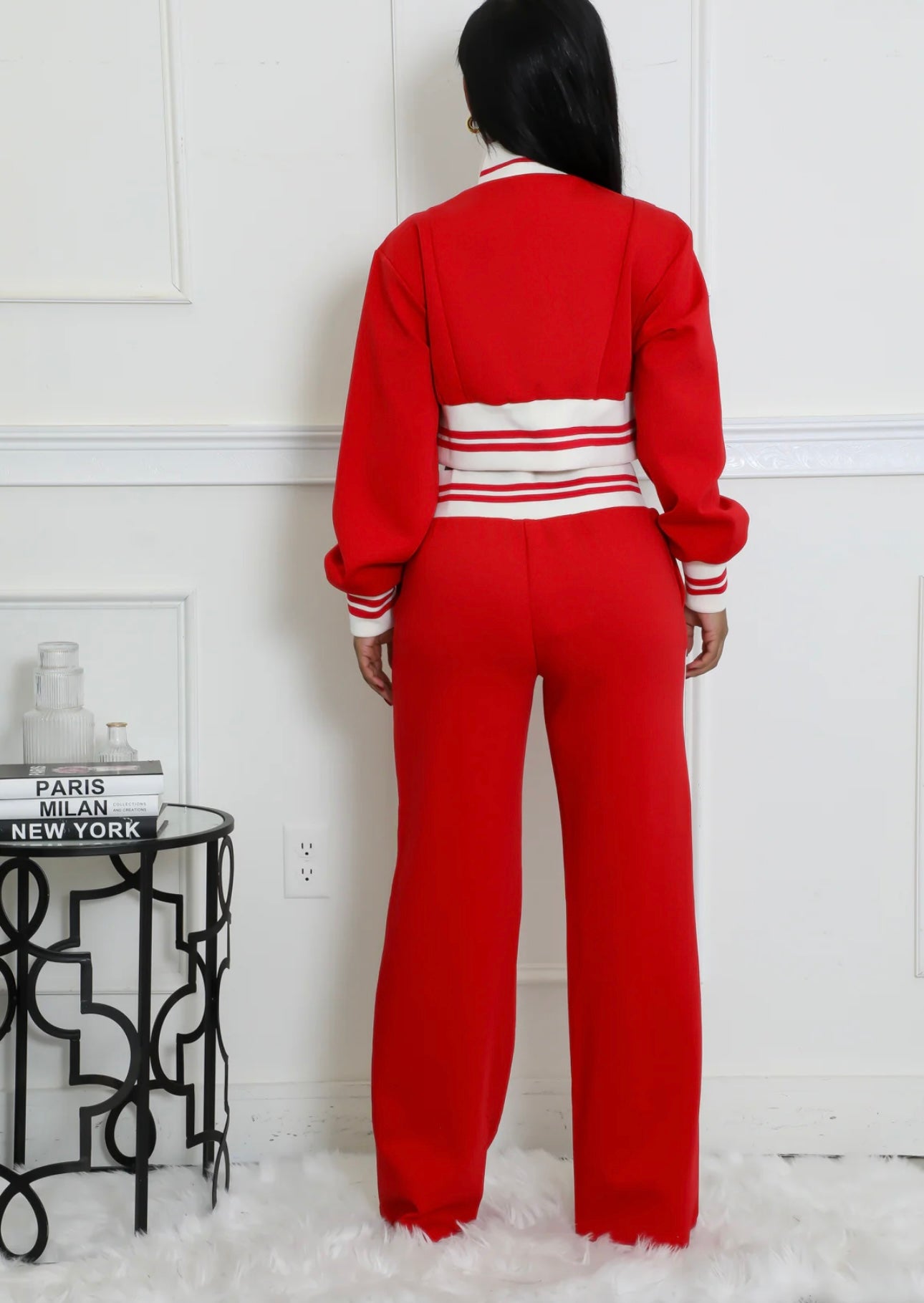 Lux Pant Set ( Red )