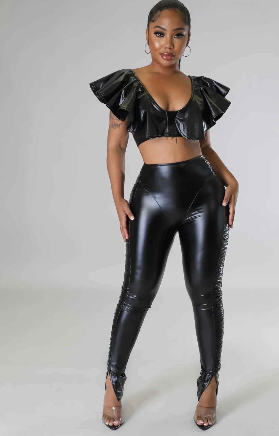 Bad Hottie Legging Set ( Black )