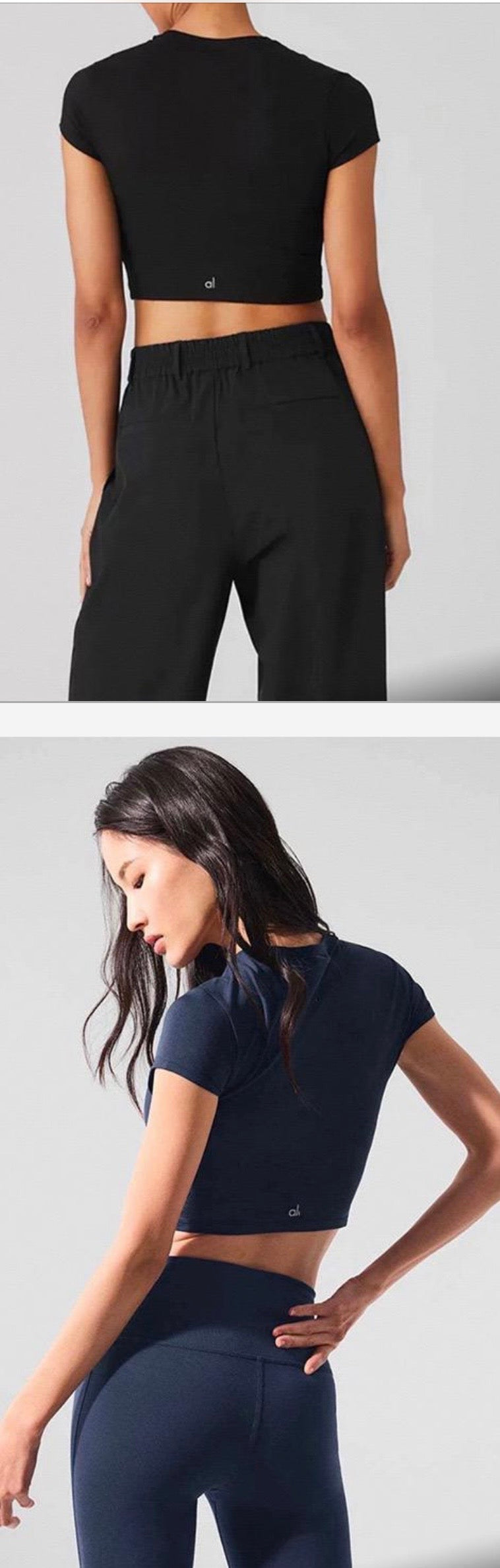 Alo Short Sleeve ( Navy )