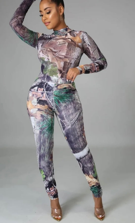 Can’t Hide From Me Bodysuit Pant Set