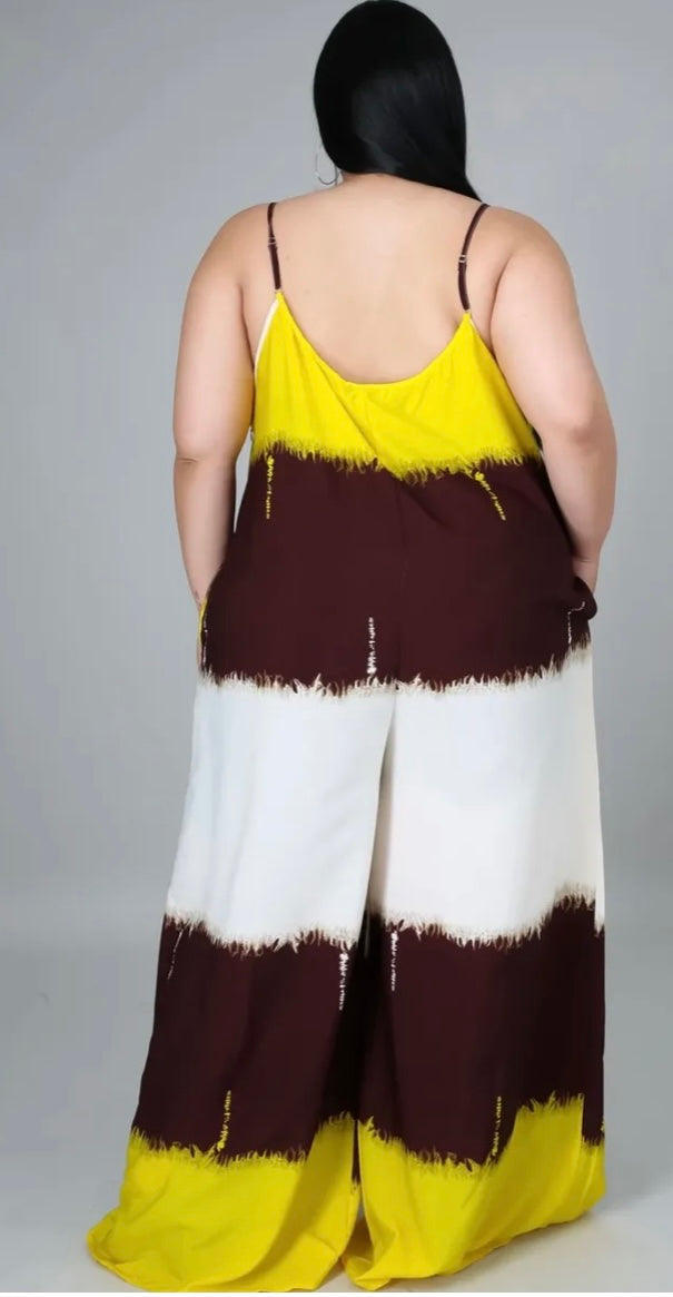 Ibiza Calling Jumpsuit ( Plus Yellow )