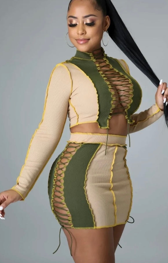 Not fair skirt set