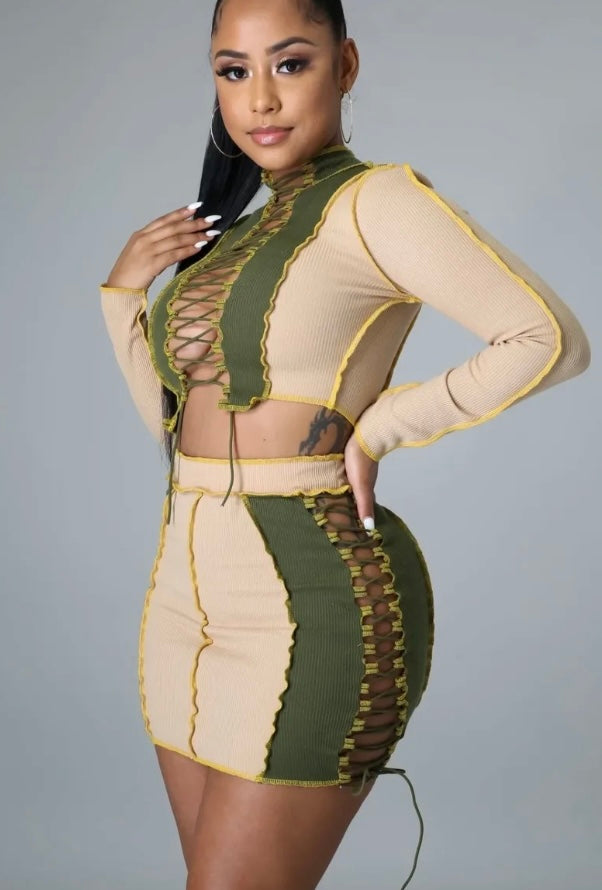 Not fair skirt set