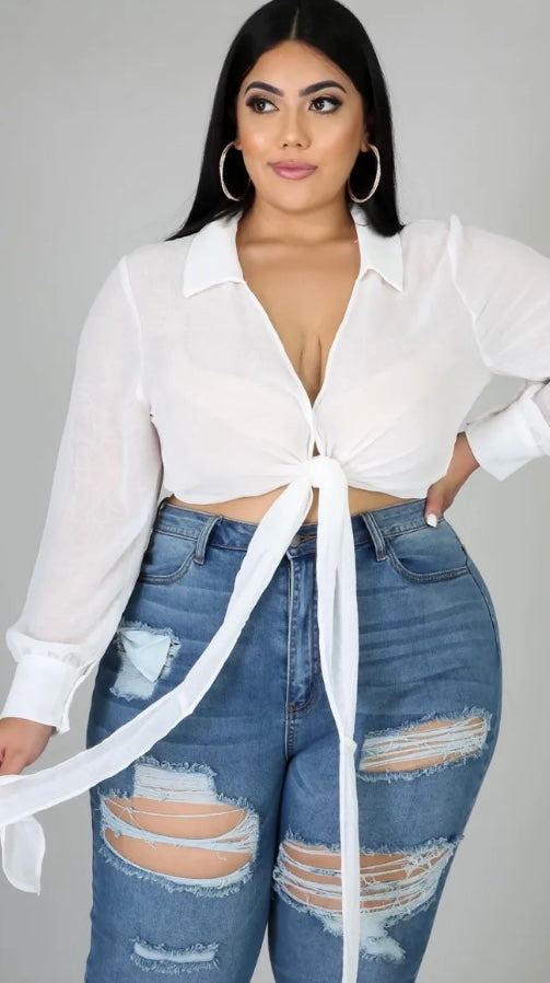 Marble kimono Top ( White )