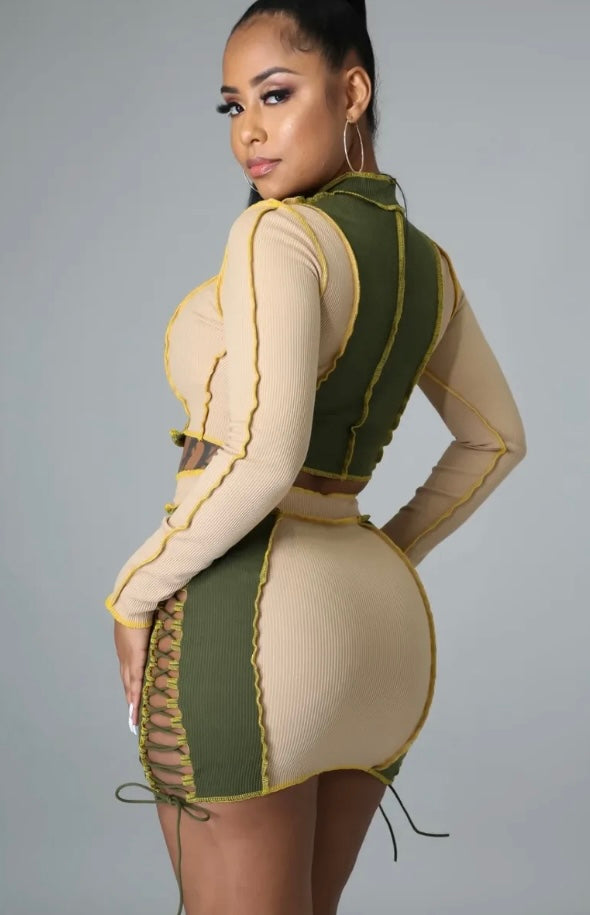 Not fair skirt set