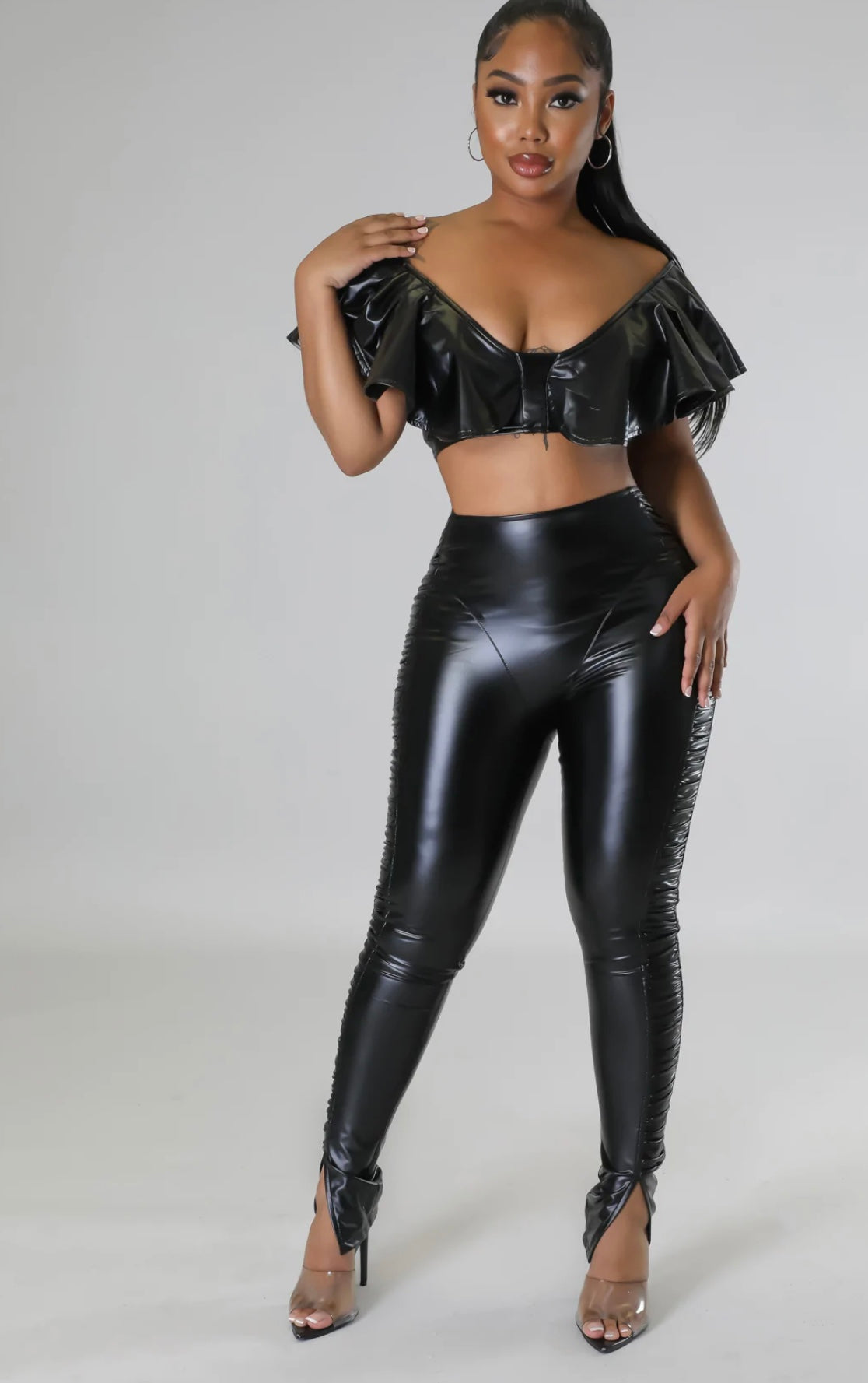 Bad Hottie Legging Set ( Black )