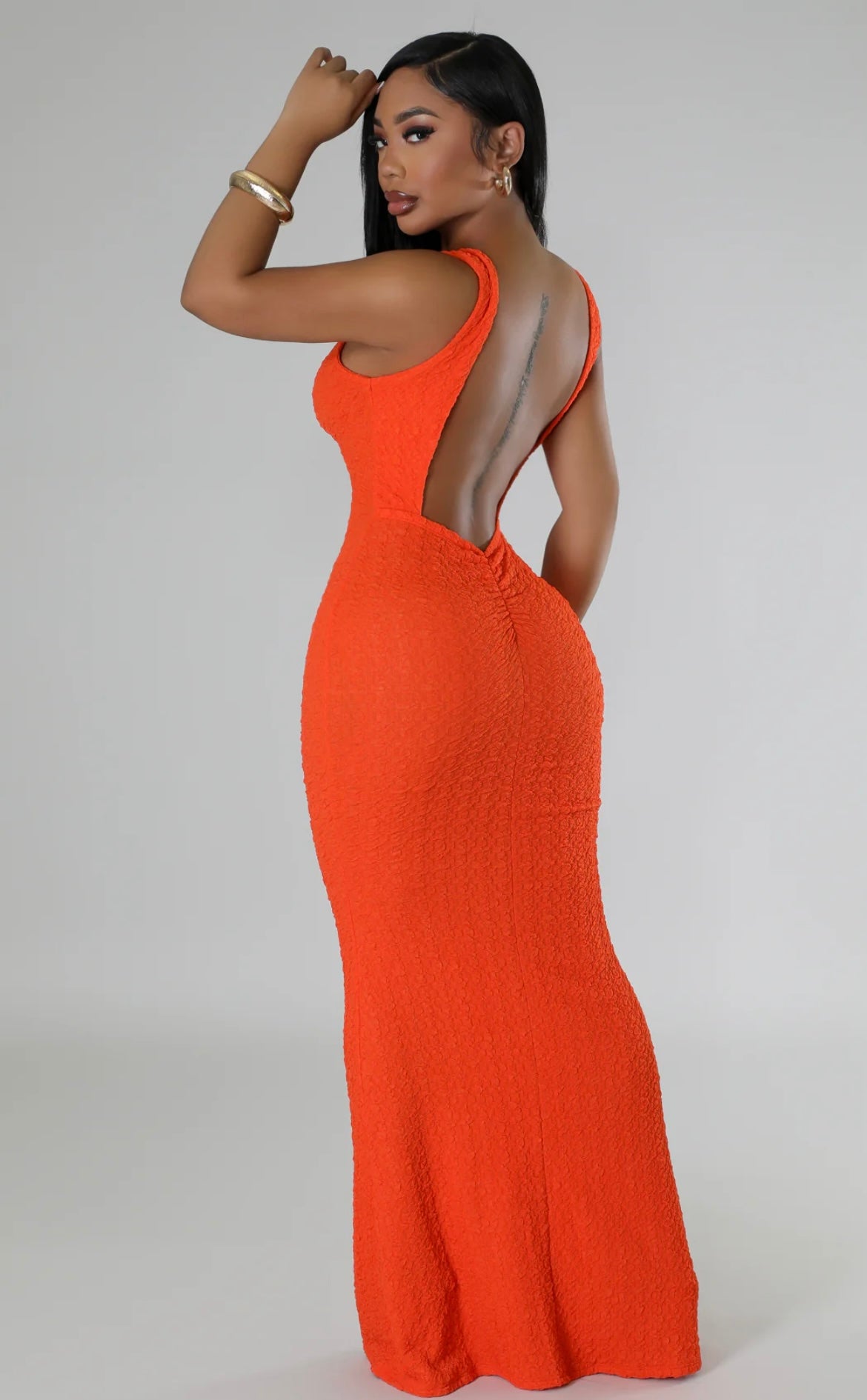 Art Of Love Dress-Orange