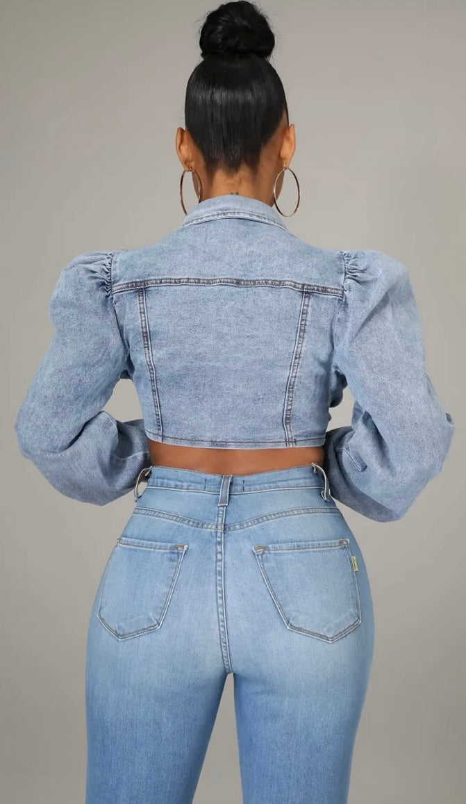 Bouncing Back Denim Top