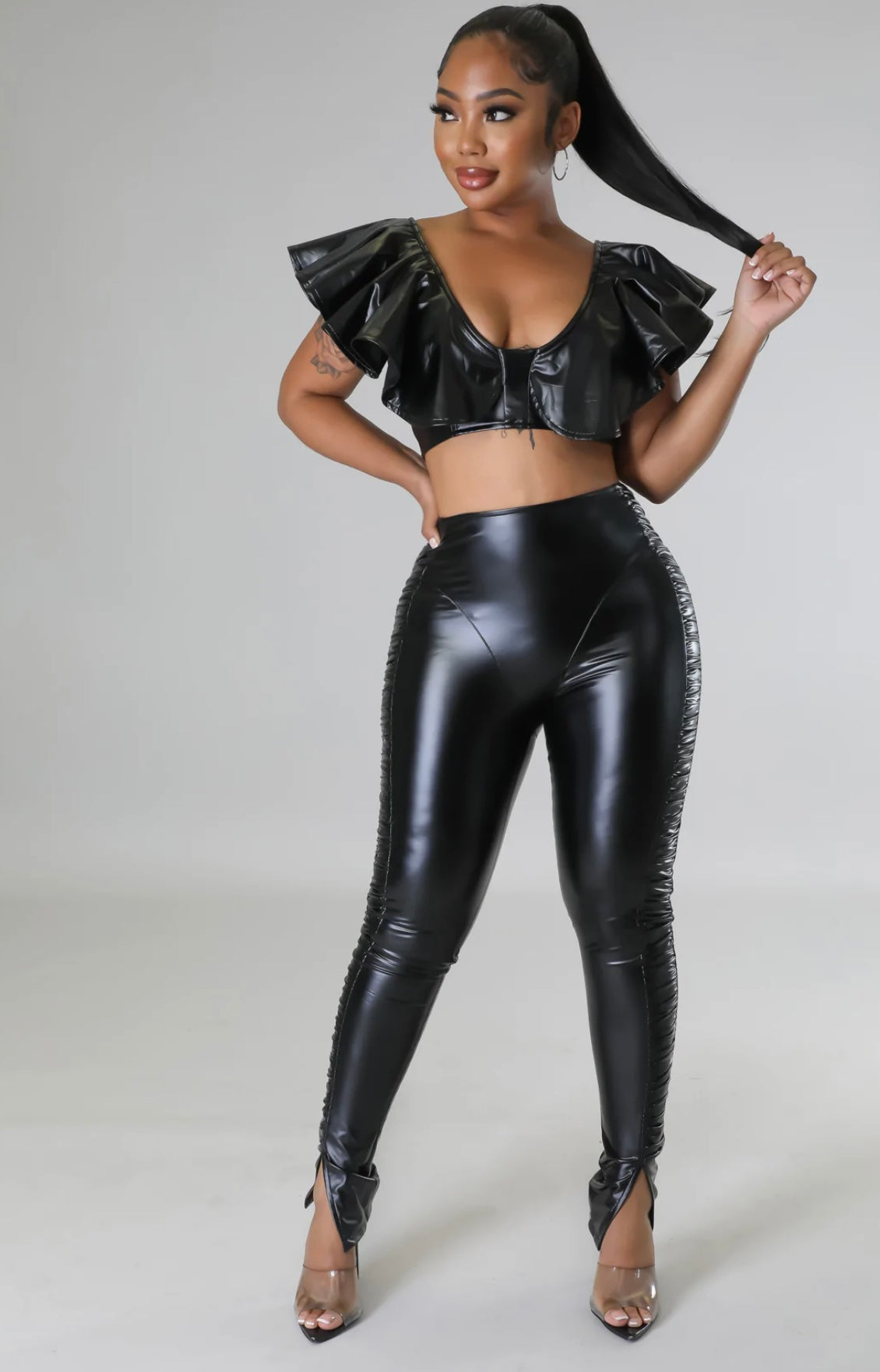 Bad Hottie Legging Set ( Black )