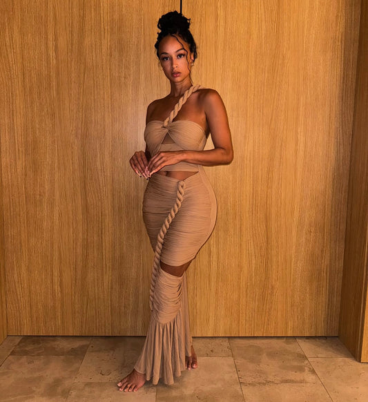 Sailing Babe Dress ( Nude )