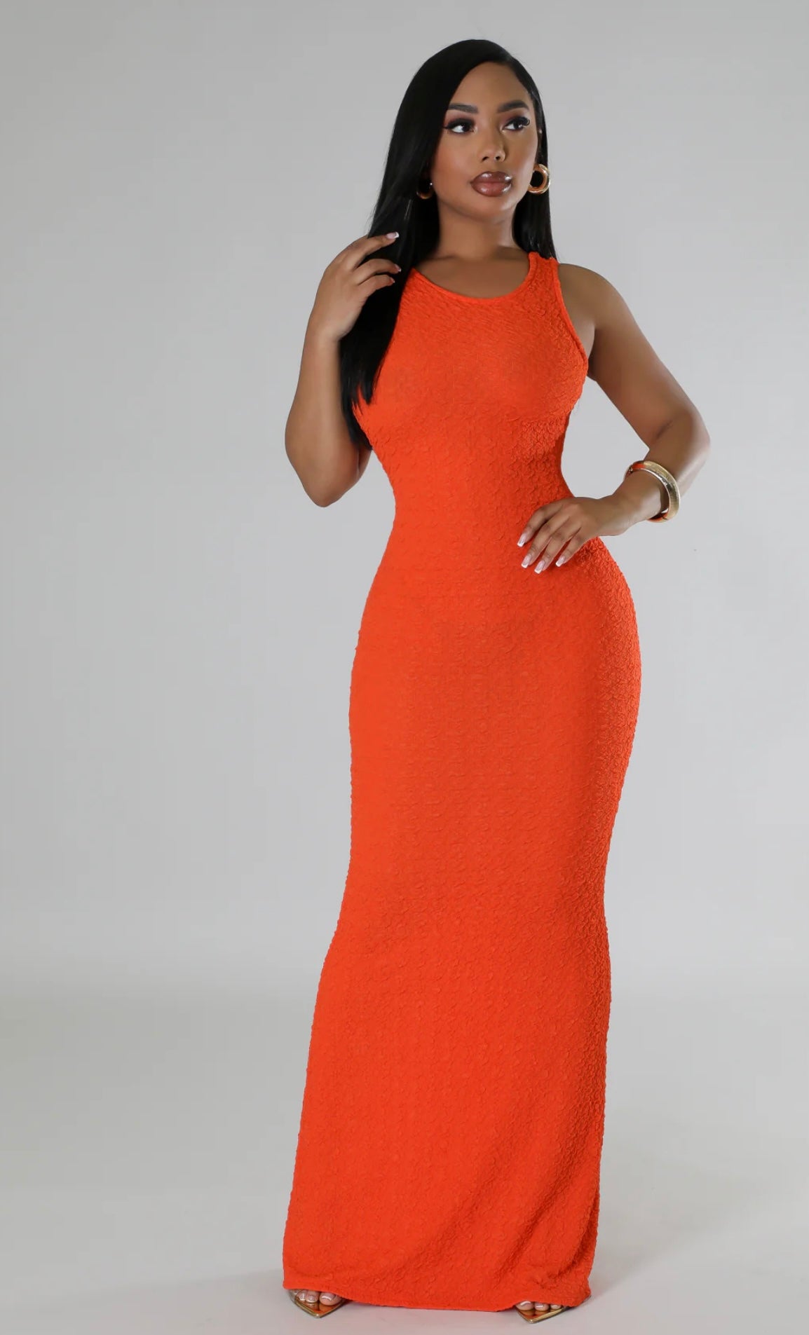 Art Of Love Dress-Orange