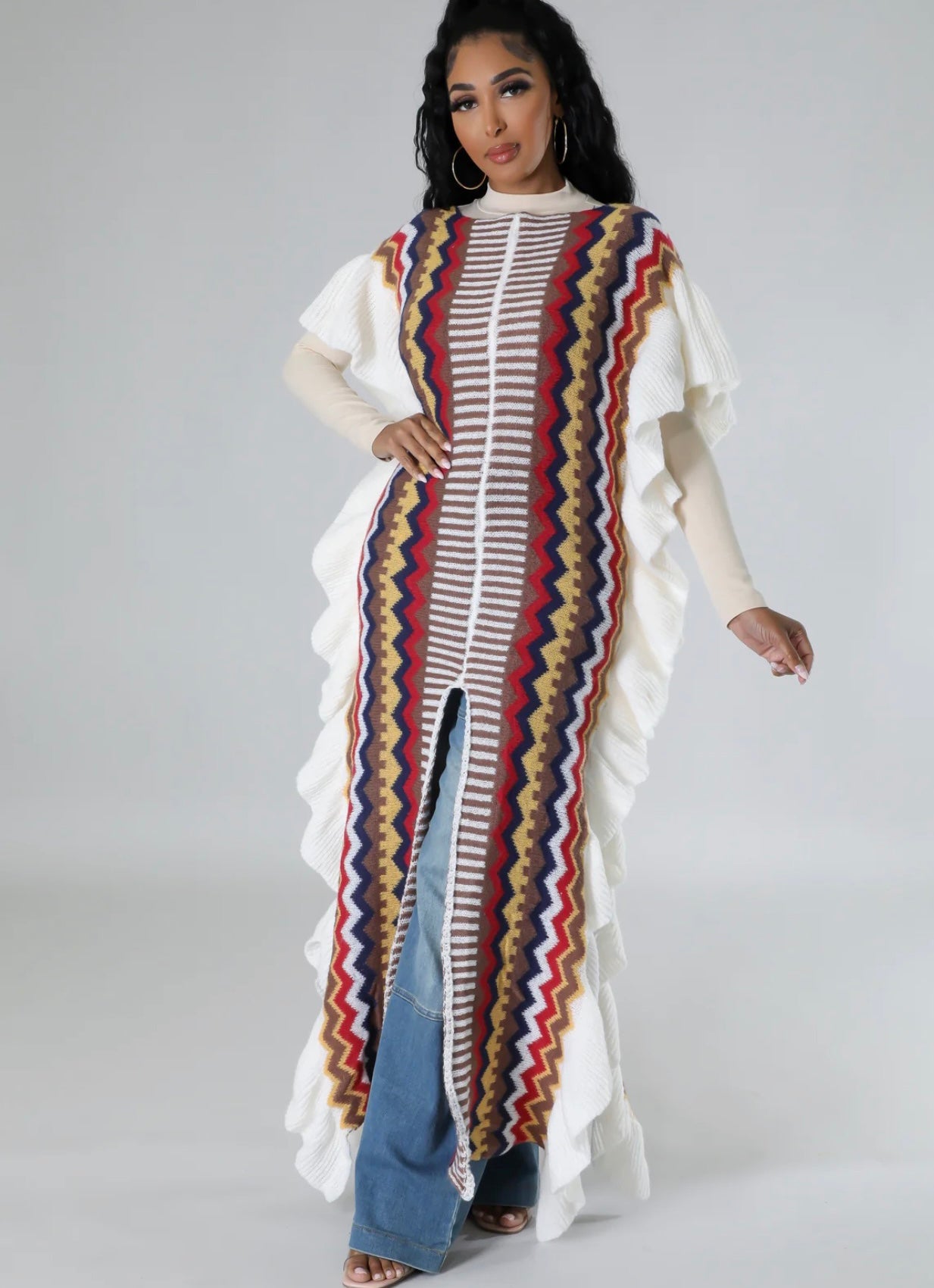 Piñata Poncho Dress