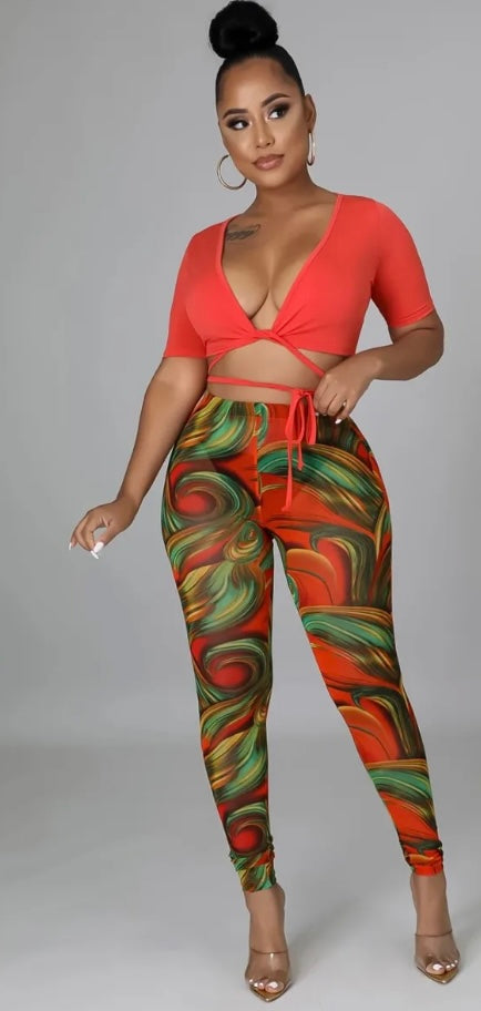 Exotic Babe Legging Set