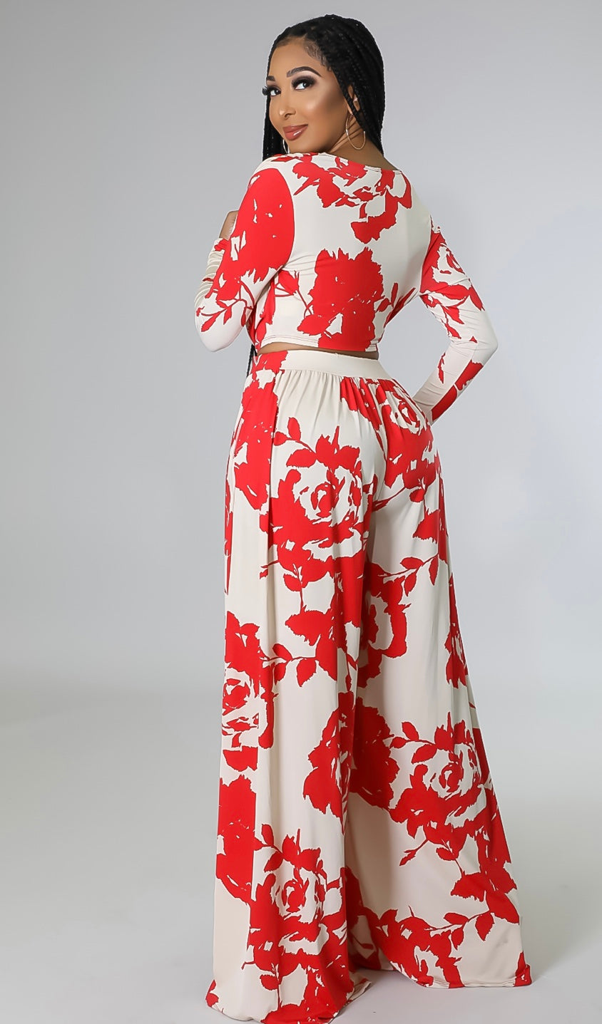 Sheva Pant Set ( Red )