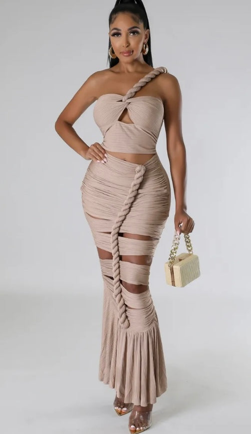 Sailing Babe Dress ( Nude )