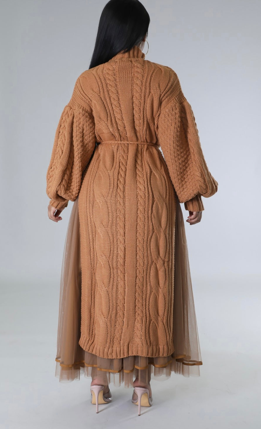 Tulle Me A Secret Skirt Set ( Brown )