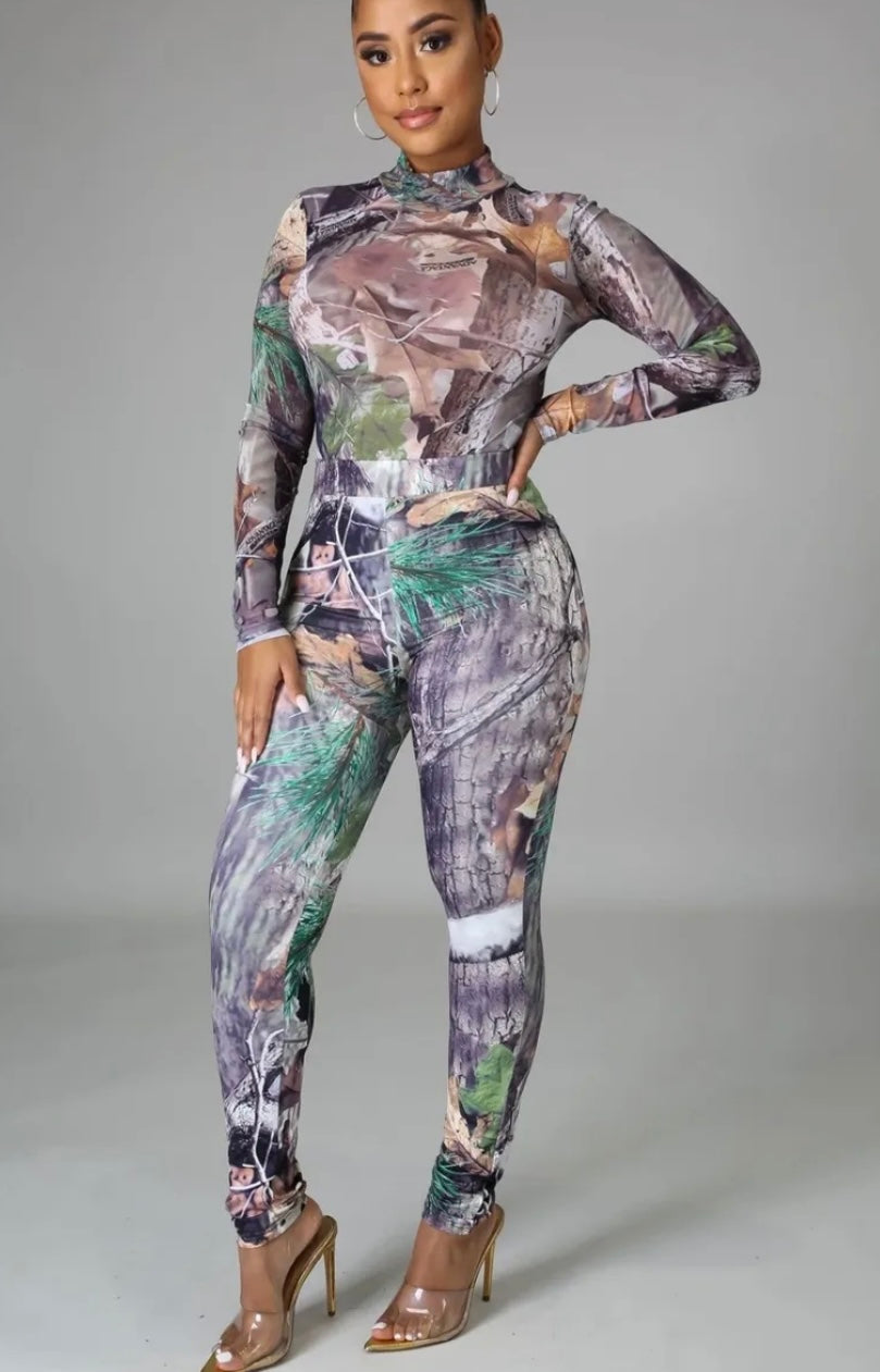 Can’t Hide From Me Bodysuit Pant Set