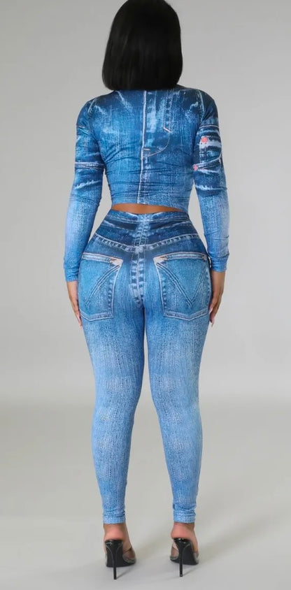 Denim Honey Legging Set