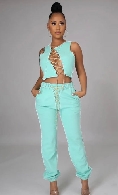 Chained To You Pant Set