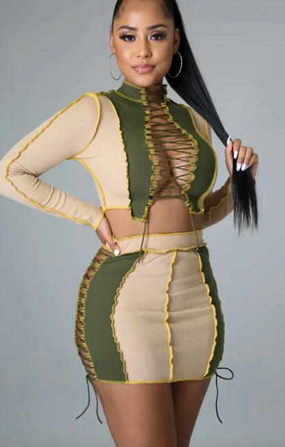 Not fair skirt set