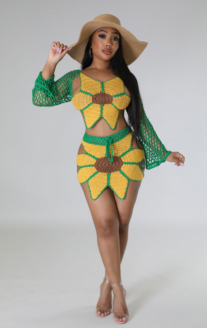Sunny Isles Skirt Set-Yellow