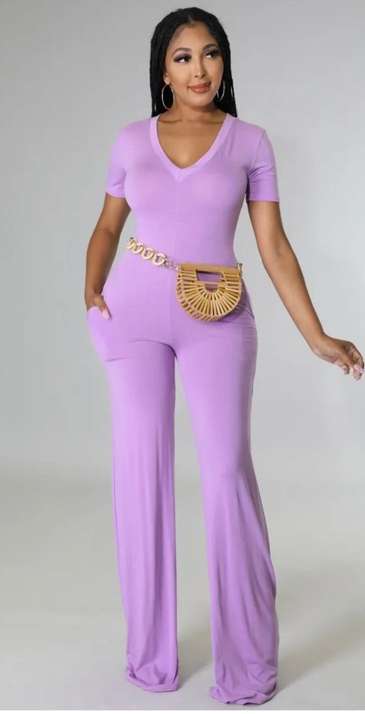 Kozie Days Jumpsuit-Lavender