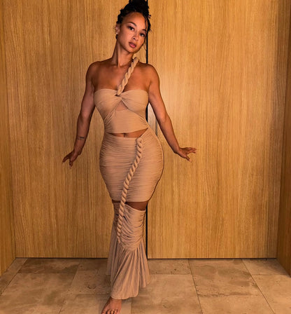 Sailing Babe Dress ( Nude )