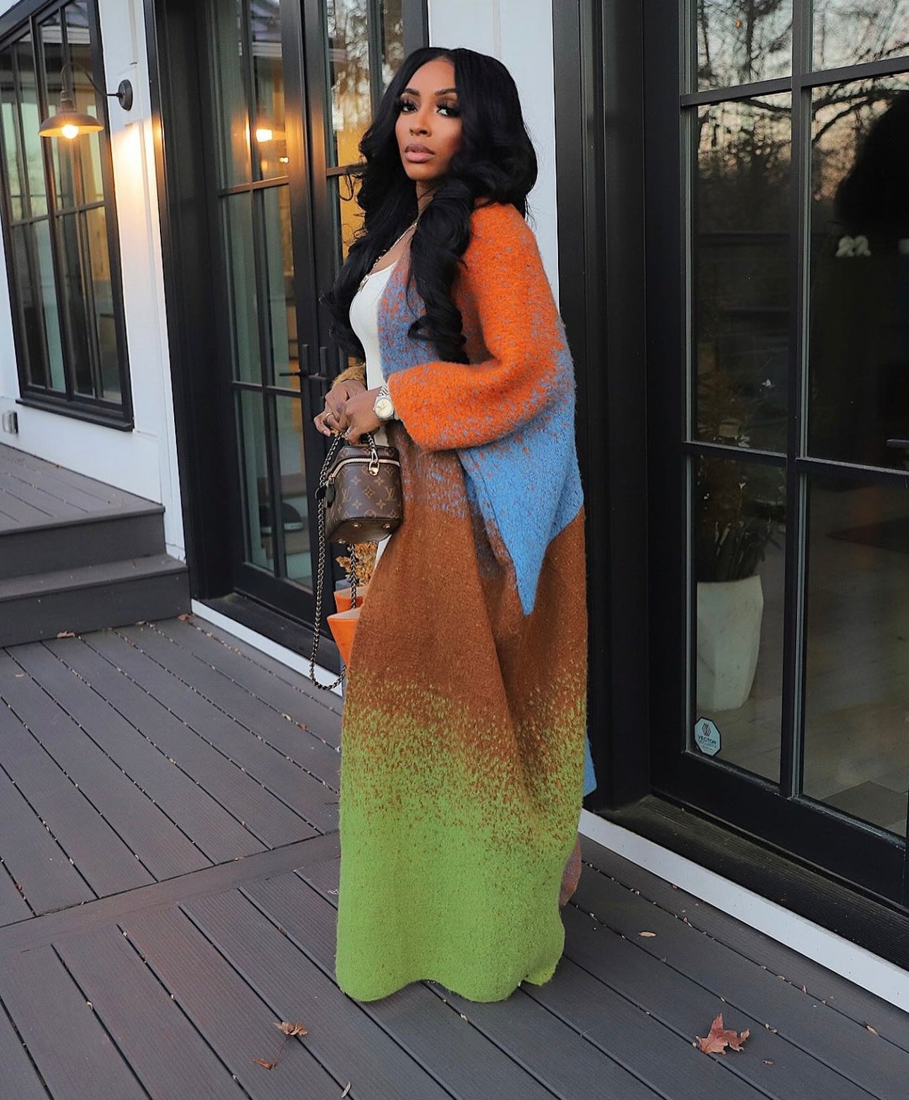 Monifa Ombré Cardigan Sweater