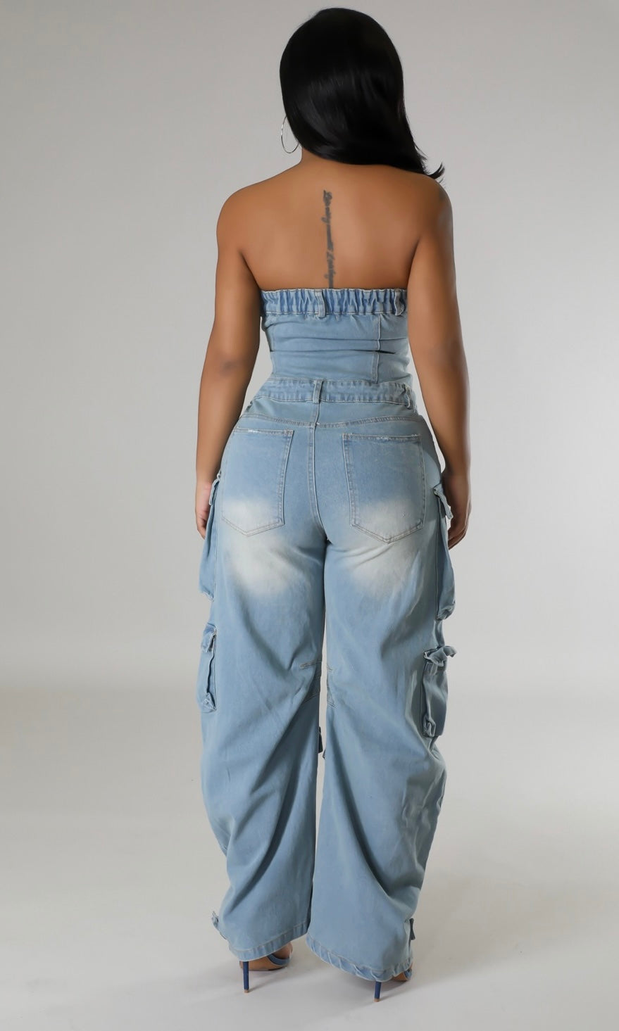 Claiming You Denim Jumpsuit