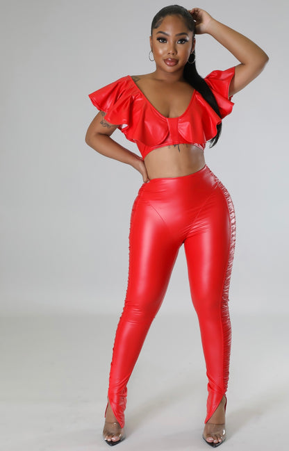 Bad Hottie Legging Set ( Red )