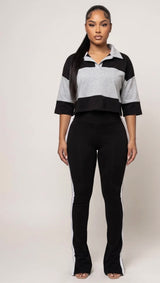 Just My Type Set : Heather Grey Black