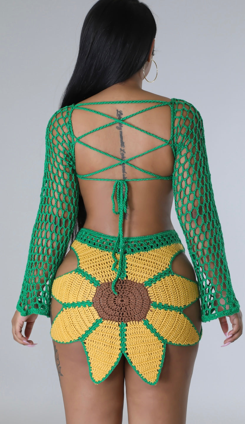 Sunny Isles Skirt Set-Yellow