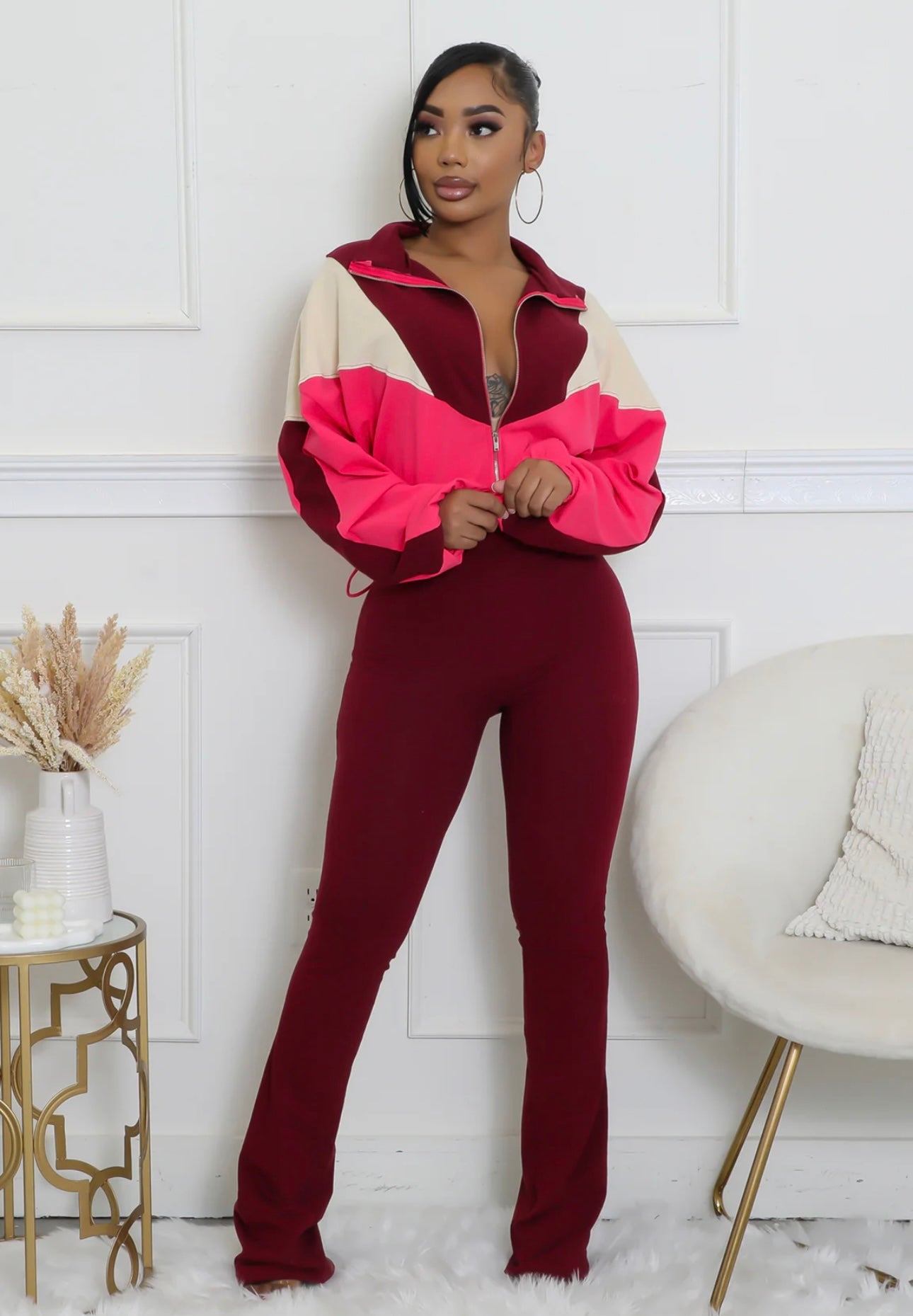 Striking A Cord Pant Set