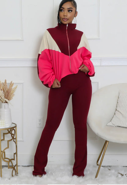 Striking A Cord Pant Set