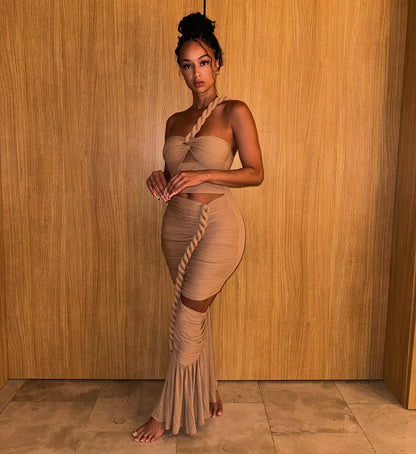 Sailing Babe Dress ( Nude )