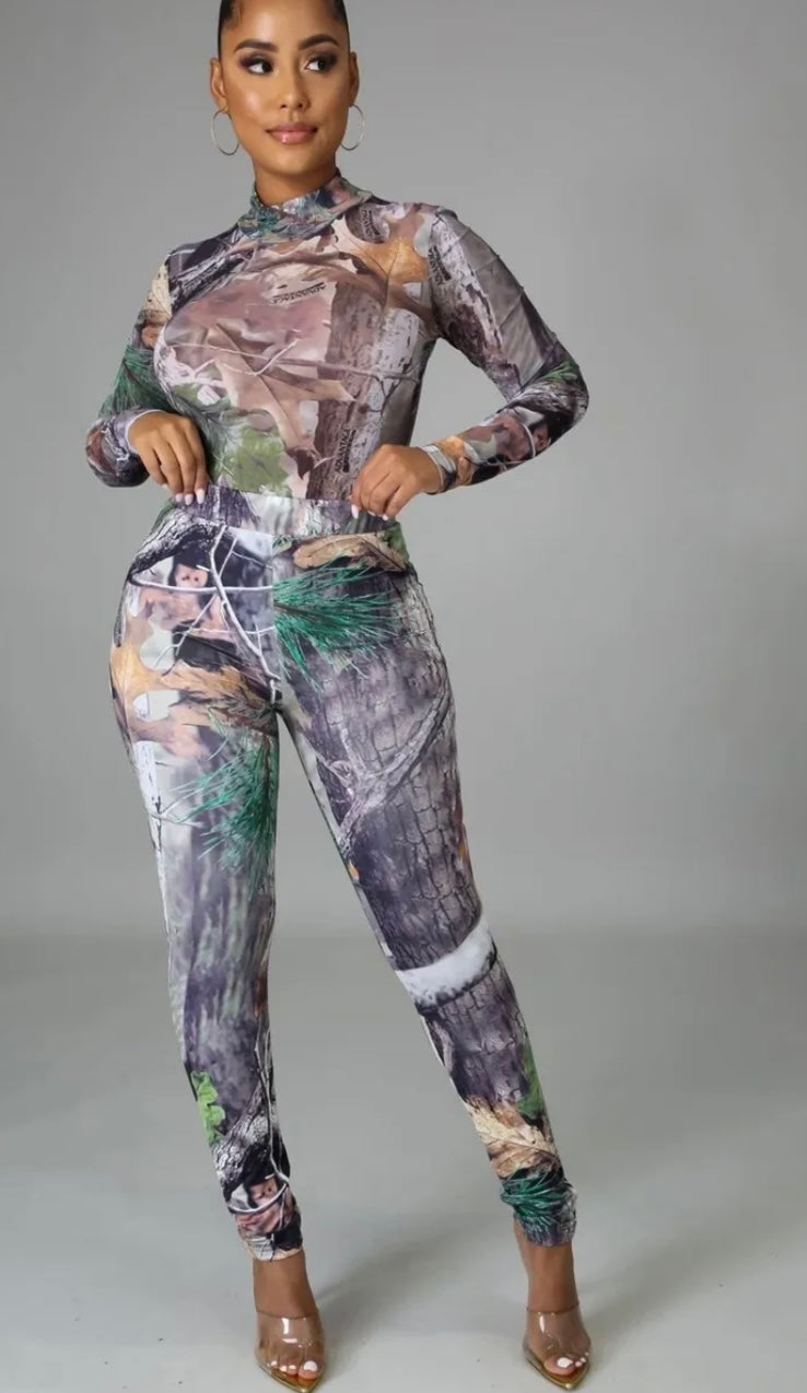 Can’t Hide From Me Bodysuit Pant Set