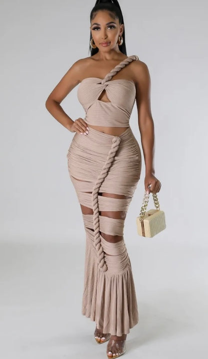 Sailing Babe Dress ( Nude )